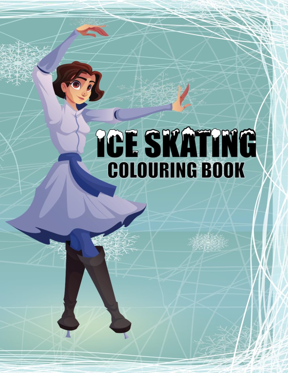 Ice Skating Colouring Book