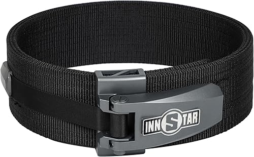 Miniatura 8 de INNSTAR 13MM Weight Lifting Belt - Original Ratchet Macro Adjustment Design, 4'' Wide Premium NylonLeather Powerlifting Belt for Powerlifting,