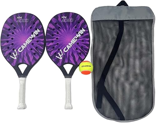 2 raquetas de tenis de playa, raqueta de tenis de playa, palas de tenis de playa ligeras y portátiles con bolsa para patio de juegos