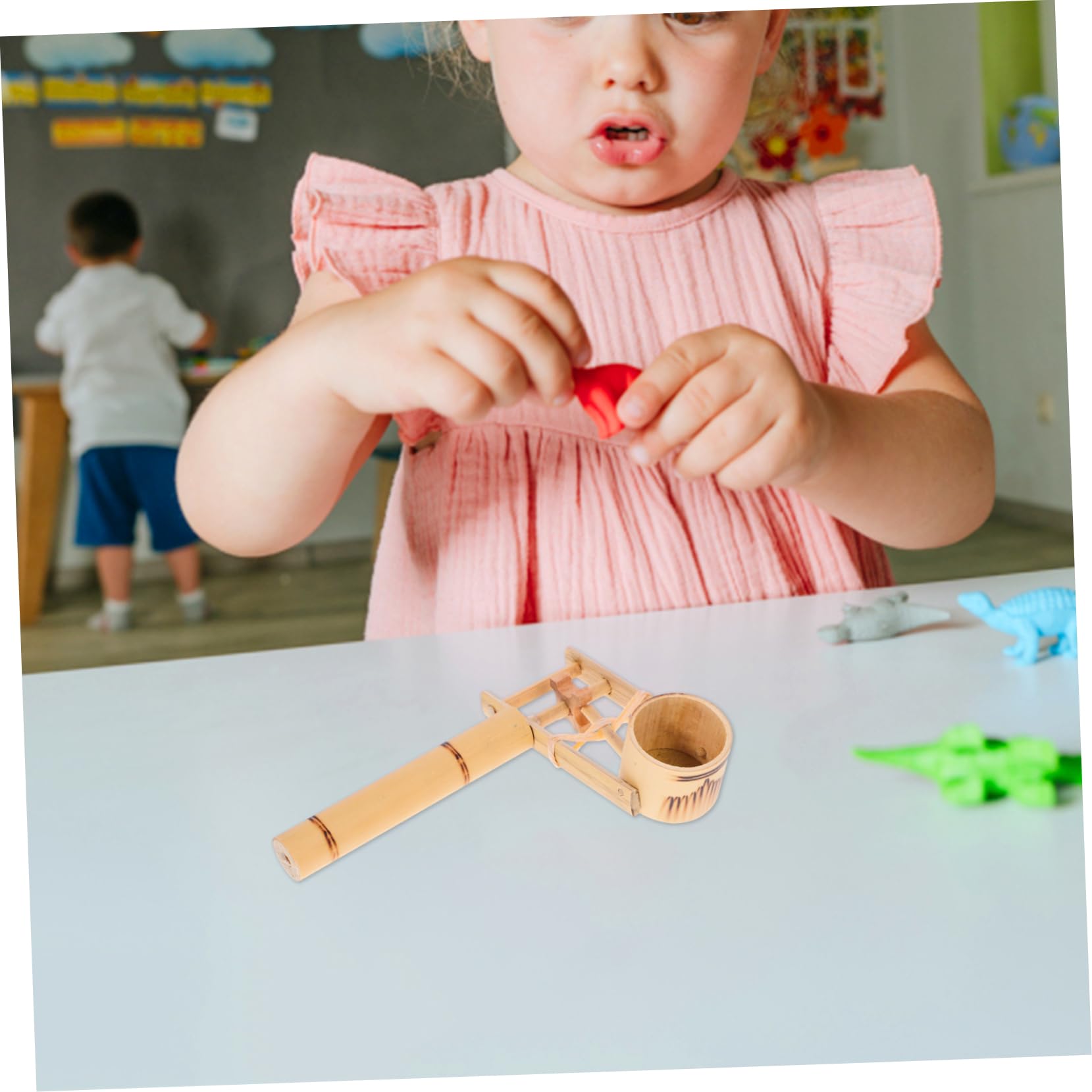 GALPADA Castanet with Long Handle Educational Percussion Instrument for Loud and Crisp Sound Material Fun Noise Maker for Parties and Events