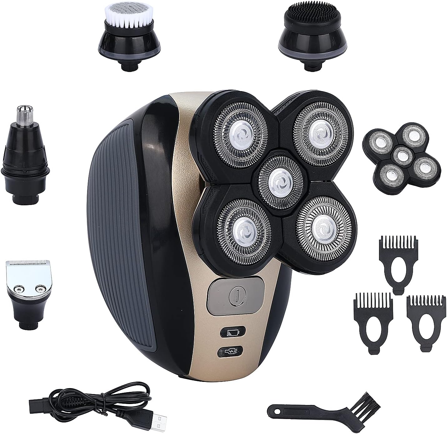 Shaver Razor for Men 5 in 1 Buffet Hair Clipper 4D Whole Body Wash