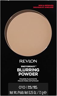 Revlon PhotoReady Blurring Face Powder: Oil-Free Shine Control, Flawless Longwear Finish, Fair Light Shade 010, 0.25 oz