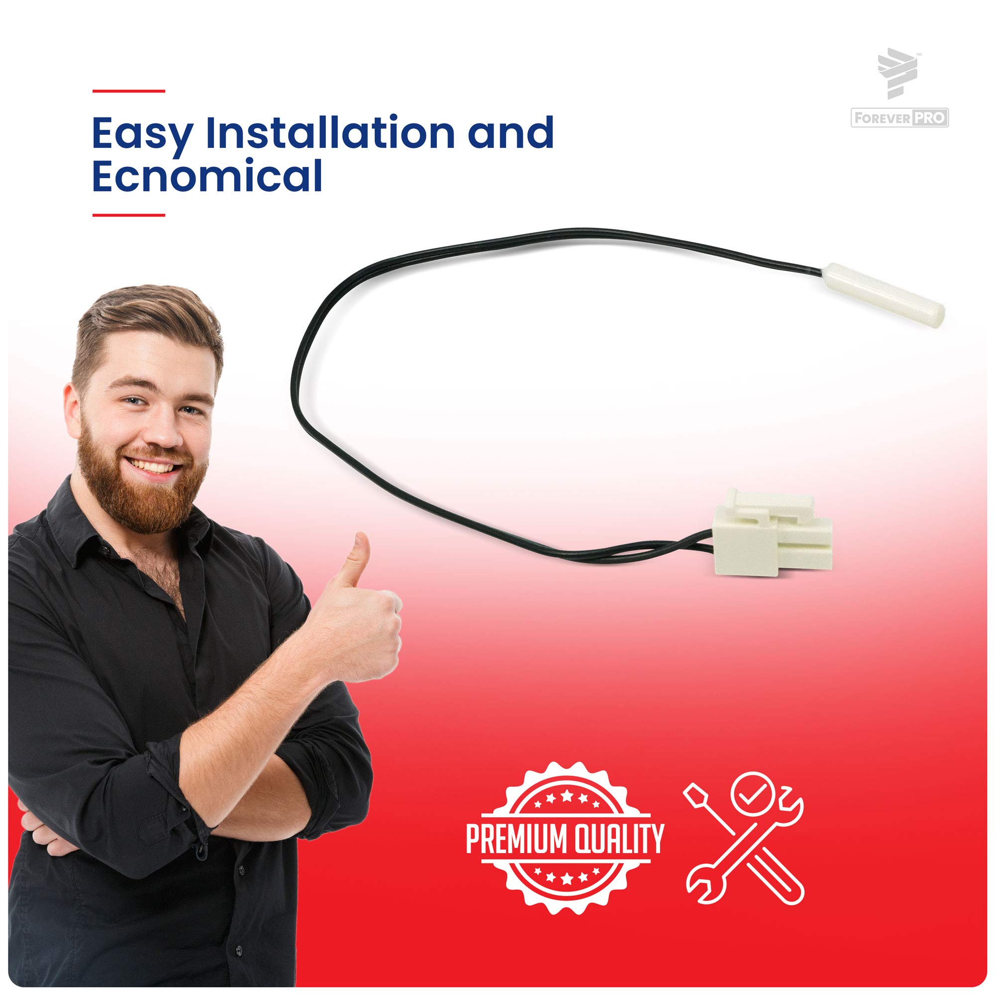Makspro Wp2188819 Thermistor Fits Refrigerator 2188819 1057763 2216113 Ah968736 - View 6 | Fridge.com