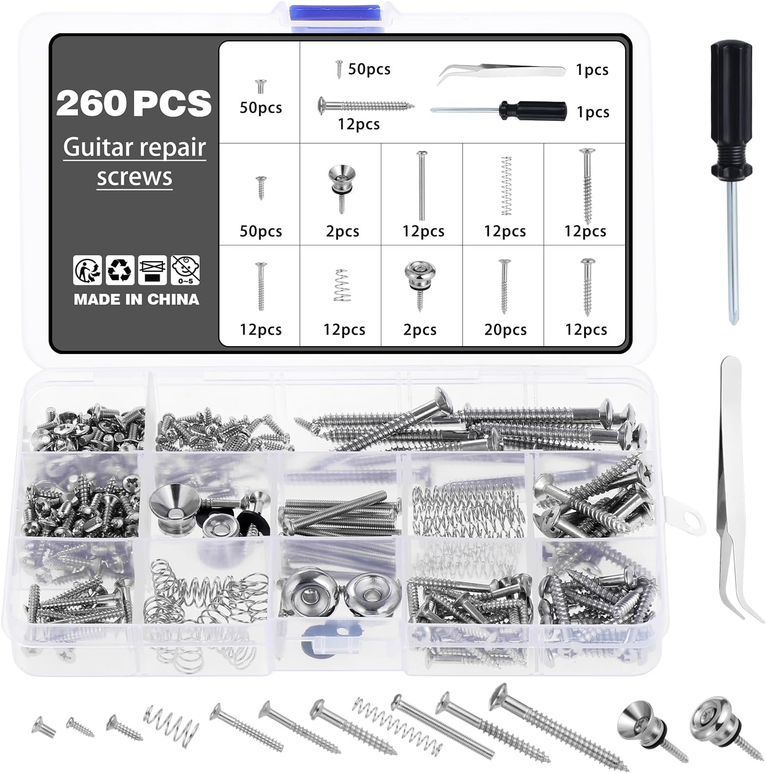 Plaque Fixation Manche Neck Plate Pour Strat Tele, P-J-Bass Serial