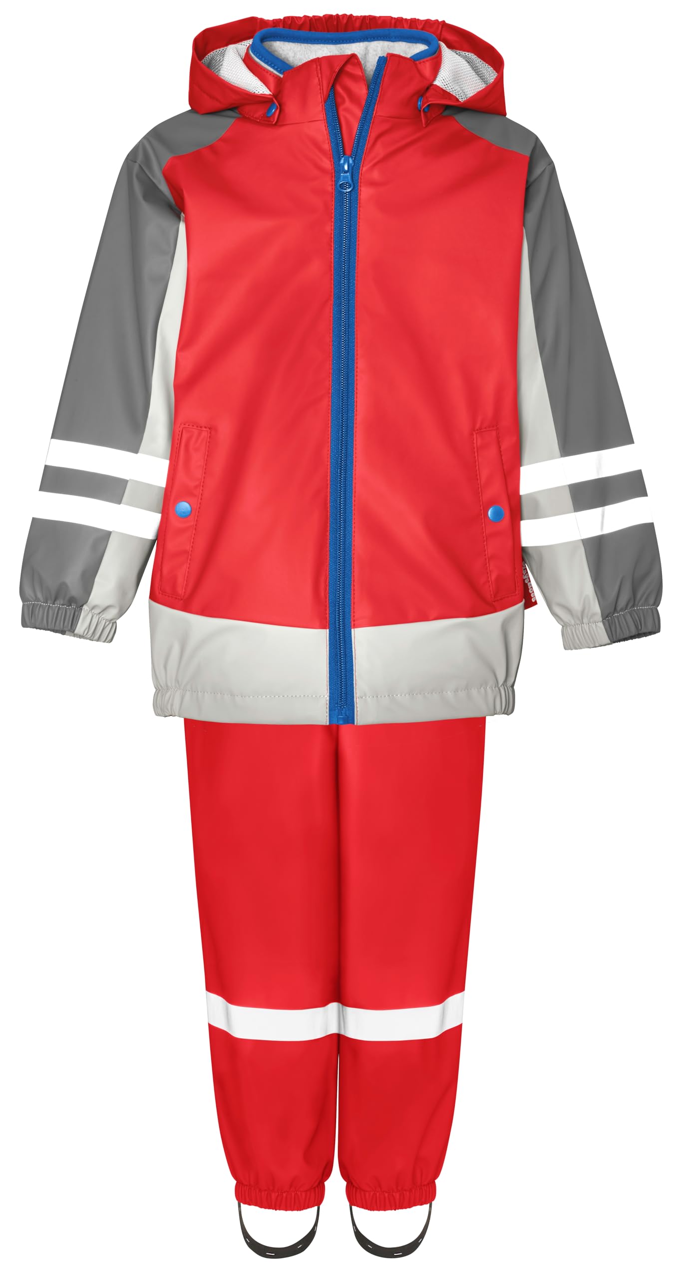 Playshoes Regenanzug Kombinezon przeciwdeszczowy, 3 w 1 czerwony i czerwony, 98 (zestaw 2) dla dzieci, 3 w 1 czerwony i czerwony, 98