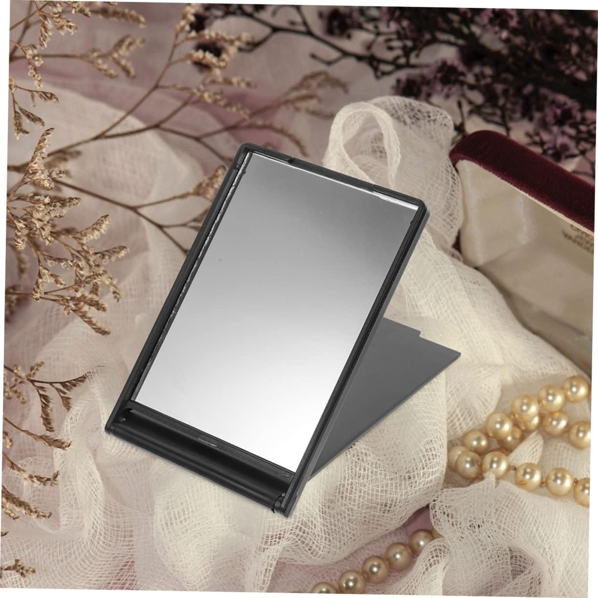 12Pcs Compact Makeup Mirror for Women Rectangle Folding Handheld Travel Mirrors Portable for Handbag Purse Makeup Bag for Special Occasions