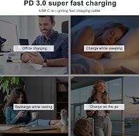 UWECAN 20W USB-C gyors töltő iPhone 14/13/12/11 kábellel 7