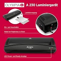 Olympia A 230 Laminálógép 4 az 1-ben | Meleg és Hideg Laminálás | A4 Laminálógép Saroklekerekítővel - Single 7