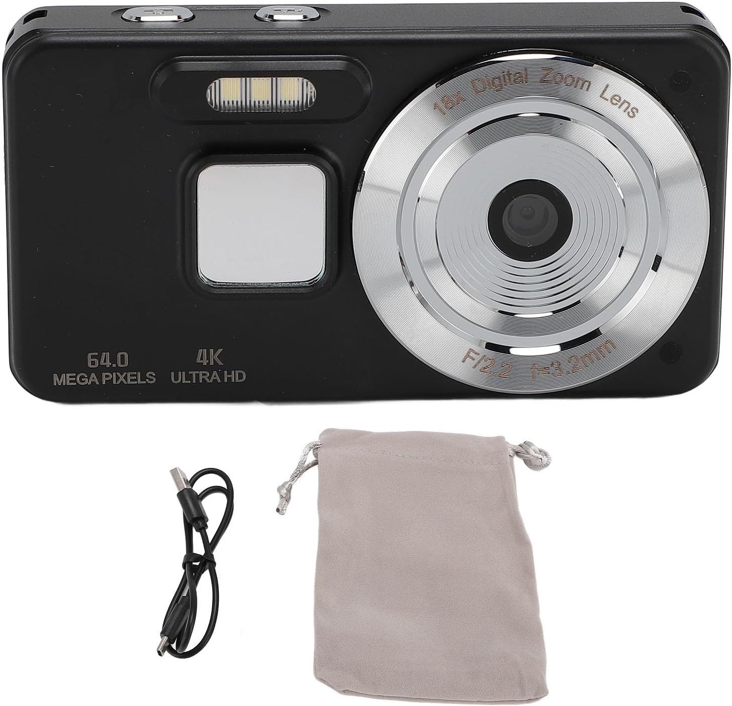 4K HD Digital Camera, 18X Zoom Selfie Vlogging Camera Autofocus with 2.8 Inch LCD Display, Portable 64MP Compact Video Camcorder Anti Shake for Travel (Black) - Image 9