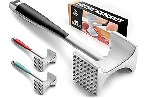 Zulay Professional Meat Tenderizer Tool - The Ultimate Meat Mallet For Effortlessly...