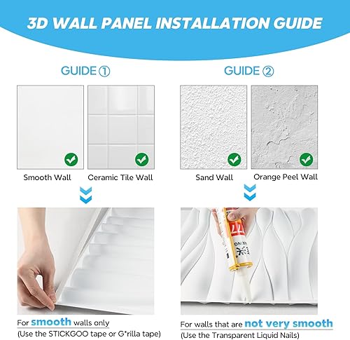 Miniatura 8 de STICKGOO Paneles de pared texturizados 3D, diseño de azulejos de pared ondulados, paneles de pared 3D de madera para decoración de pared interior,
