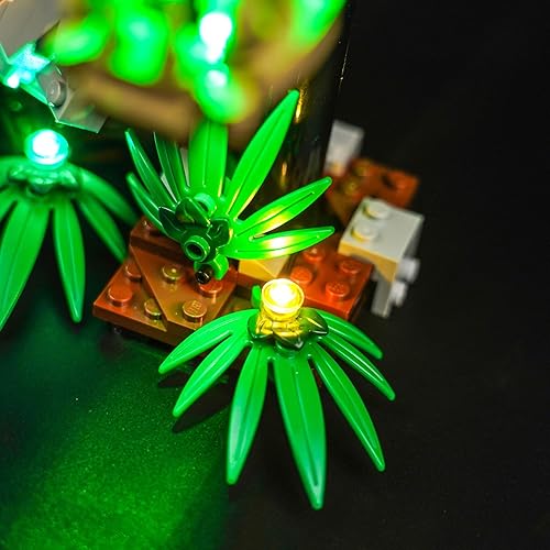 Miniatura 6 de VONADO Kit de luces LED para Lego Dinosaur Fossils T. rex Skull 76964 (solo luces, sin modelos) Juego de iluminación creativa Accesorios compatibles