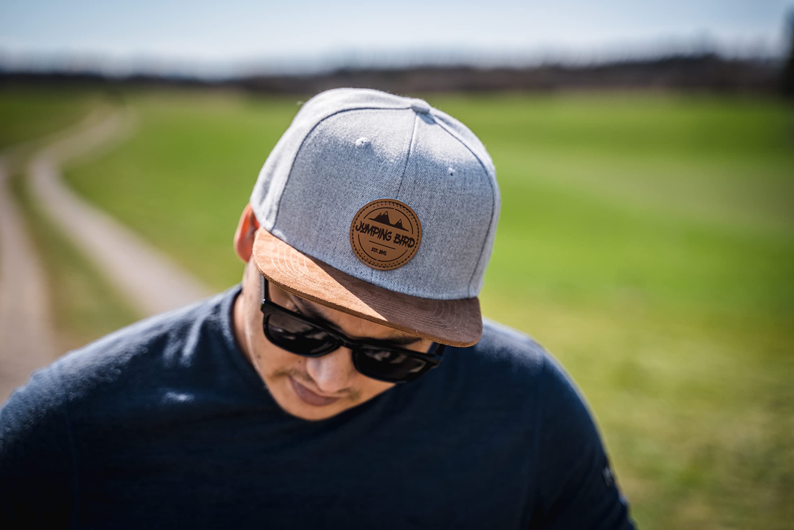 Jumping Bird Gorra de Béisbol Unisex • Gorra Snapback para Exteriores • Gorra Deportiva de Lana para Hombre y Mujer en Gris Claro • Ajustable Individualmente • Watzmann