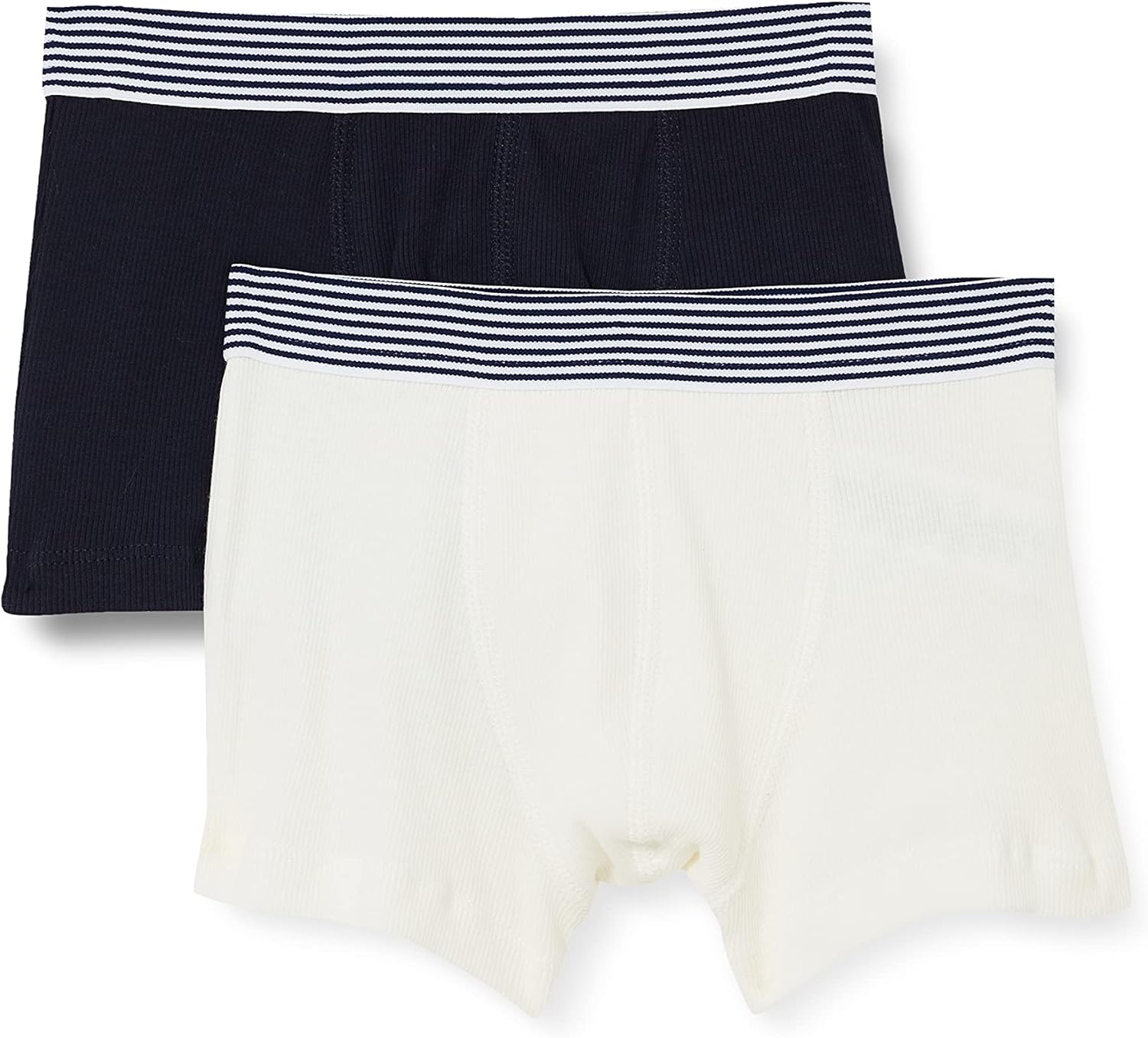 Petit Bateau Boys' Ribbed Cotton Boxer Shorts - 2-Pack STYLE A001S SIZES 2-12
