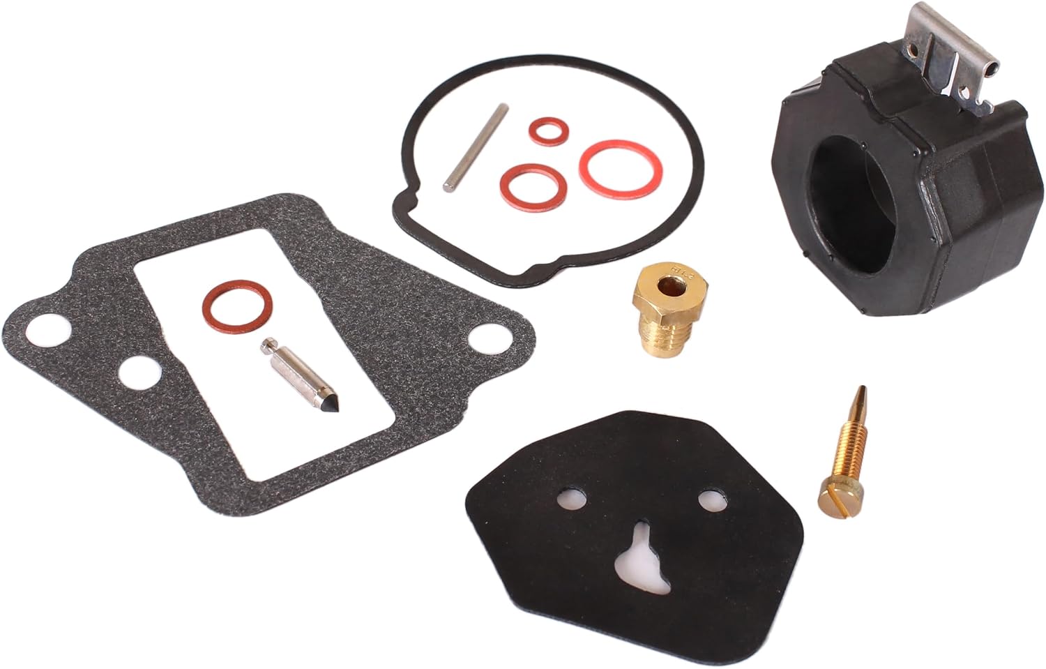 SouthMarine Boat Motor 6E7-W0093-01 6E7-W0093-02/03/04 Carburetor Repair Kit for Yamaha Outboard Engine 9.9HP 15HP/ 814481M 9-37506 for Mercury Marine Mercruiser Quicksilver,for Sierra 18-7769