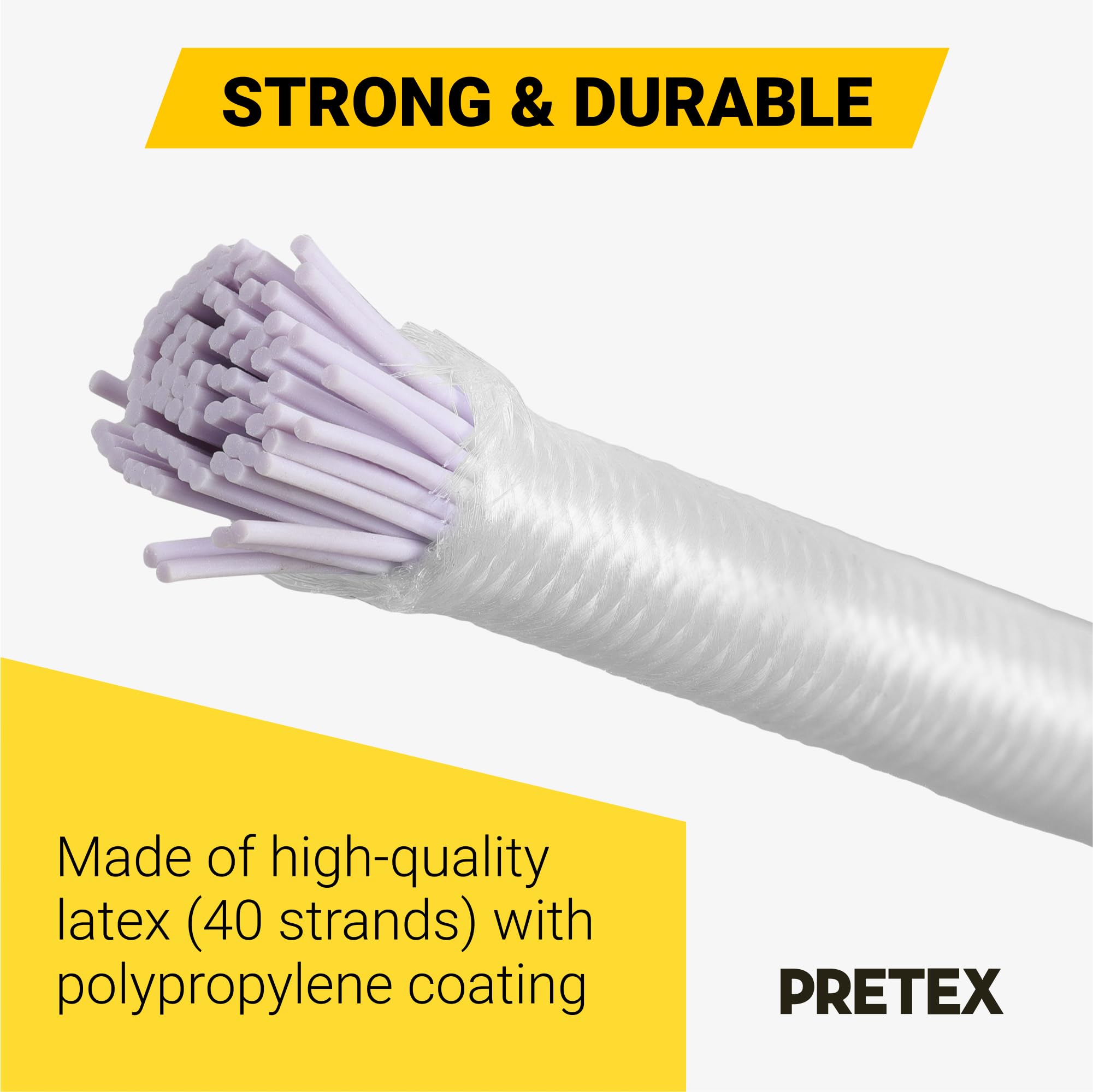 PRETEX Bungee Cords with Hooks, Set of 25pcs x 23cm (9") Universal Cord Straps and Fixings - Image 3