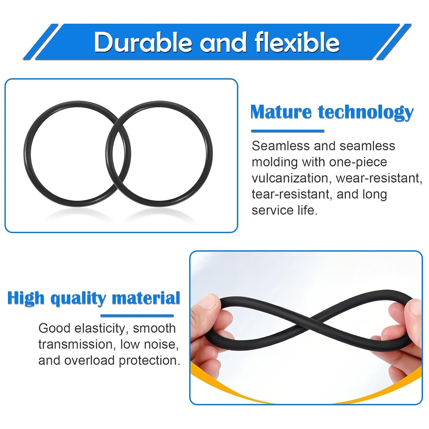 10Pcs Vacuum Belts Round Vacuum Cleaner Belts Compatible with Sanitaire Commercial Upright Vacuum SC679 SC684 SC688 SC886 SC887 SC888 SC899, Eureka 52100 52100C, Replace Part 30563B