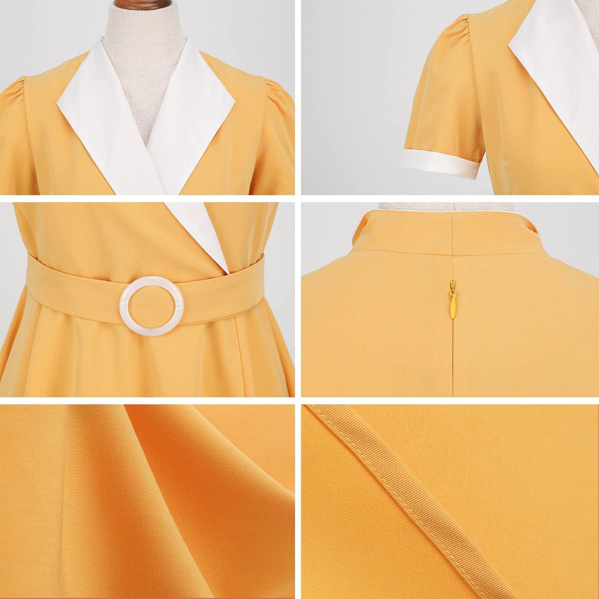 ODIZLI Women's Summer Retro Vintage Sleeveless Floral Polka Dot Print Midi A-line Dress S-2XL - Image 2