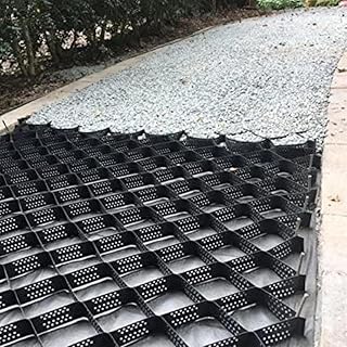Ground Grid, 2 Inches Thick HDPE Permeable Stabilization Grid, Garden Crushed Stone, for Driveway Light Truck Parking Lots, Easy to Install & Cut(5x10m(16.5x33ft))