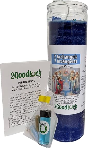 7 Archangels Dressed Candle Kit - Veladora Preparada 7 Arcangeles