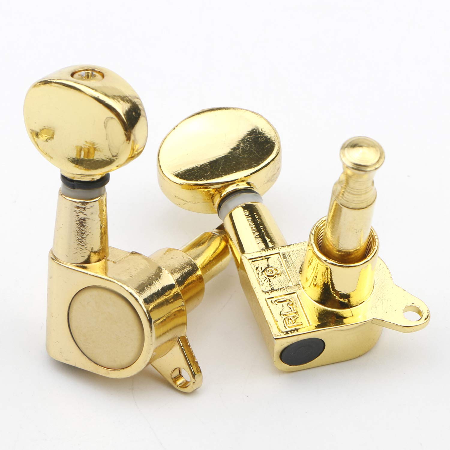 6 szt. 3L 3R Gold Tuning Key Peg, zamknięta część gitarowa tunery, kołki do strojenia strun, tunery, do gitary akustycznej lub elektrycznej, 6 szt