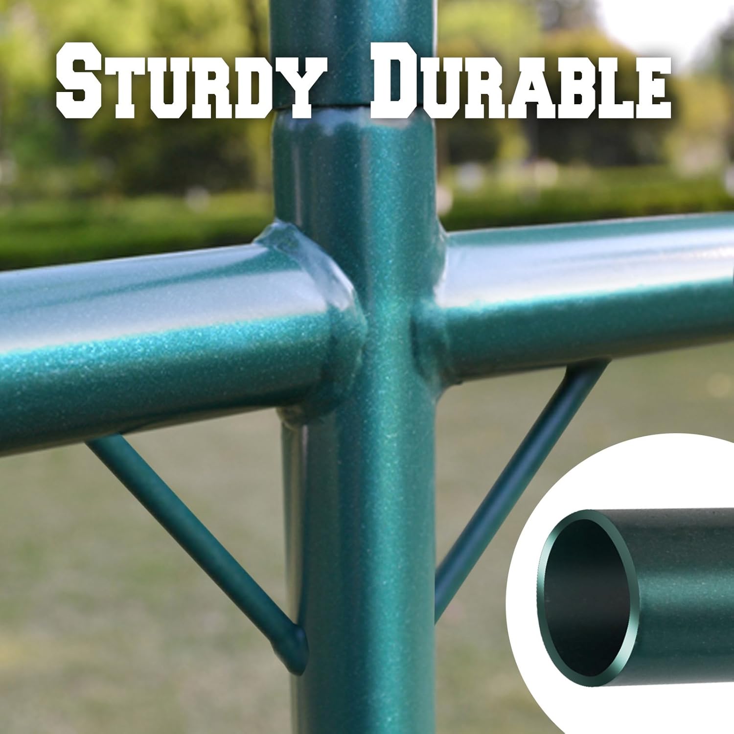 BenefitUSA Multi-use Support Arch Frame for Climbing Plants/Flowers/Vegetables, Plant Trellis (12' X 7' X 7')