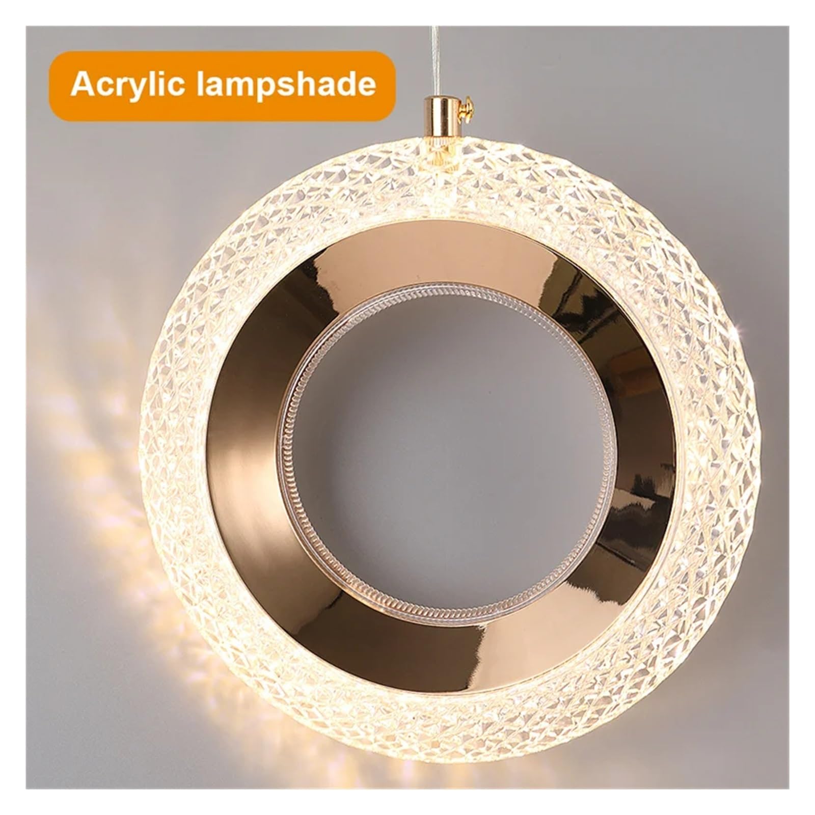 Lampade a Sospensione in Acrilico Nordico Lampada da soffitto per Interni Lampadario a LED da Comodino Apparecchio di Illuminazione Artistico e Creativo, Cucina
