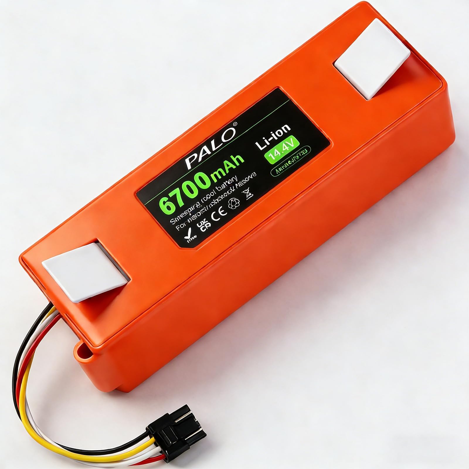 for Roborock S7 Battery for Roborock S4 S5 S6 S7+ S8 S50 S51 S55 Max/MaxV/MaxV Ultra/Pure, Q5 Q5+ Q7 E4 E5 E20 E25 C10 T6 T60 T65 T4 Robot Vacuums 14.4V 6700mAh