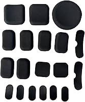 Vista 8 de Almohadillas tácticas para casco, universal Airsoft para exteriores, repuesto interno de espuma viscoelástica, kit de acolchado para casco