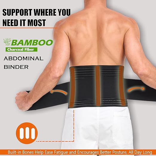 Faja abdominal post cirugía y recuperación, ajustable, talla L miniatura 5