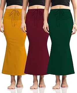 terrific style Combo Soft Lycra Blended Saree Shapewear for Women/Fishcut Fit Petticoat Saree Silhouette Shape Wear Saree-Pack of-3-picture-45