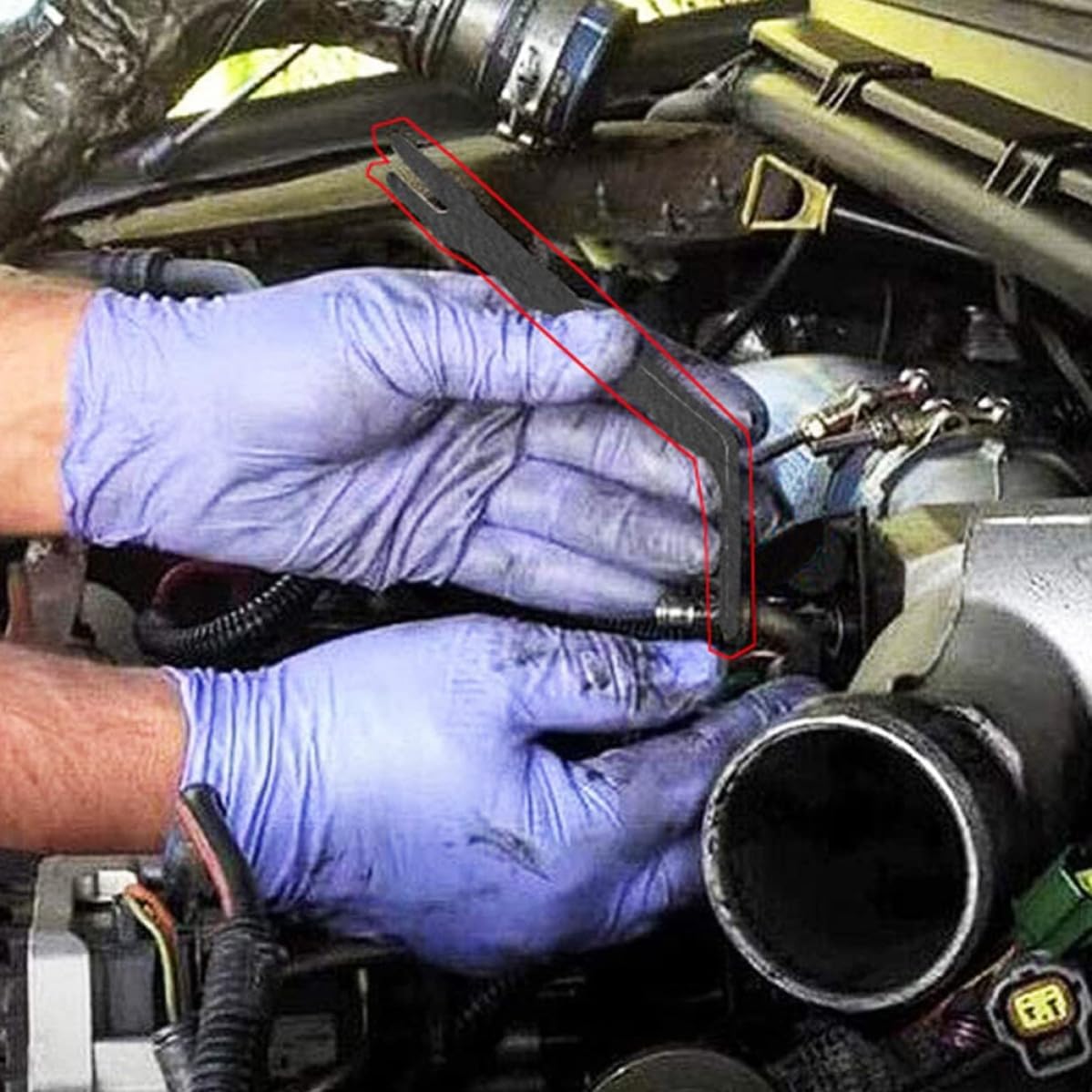 Car Oil Pump Disconnect Tool for 6.0l and 7.3l Diesel Engines, Iron Material, Reliable High Pressure Pump Removal Tool for Automotive Repair