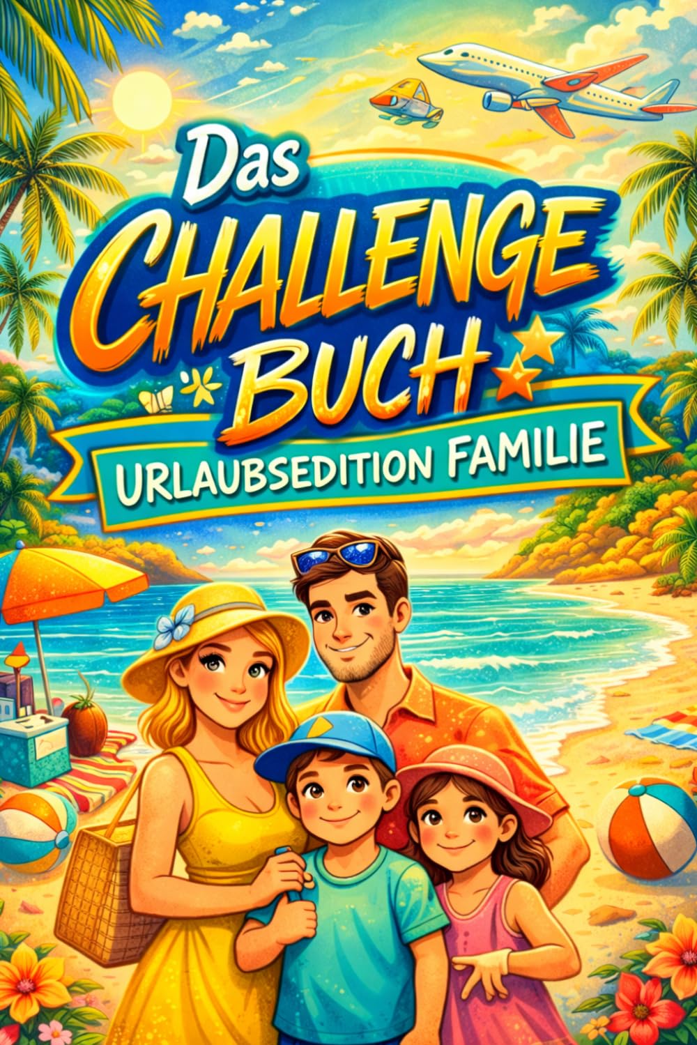 Das Challenge Buch – Urlaubsedition Familie: Das große Ferien- & Reise-Activity-Book für Kinder | Spiele, , Challenges & Spaß für Urlaub, Flug, Auto & ... Spiele & Aufgaben – Perfektes Reise Activity