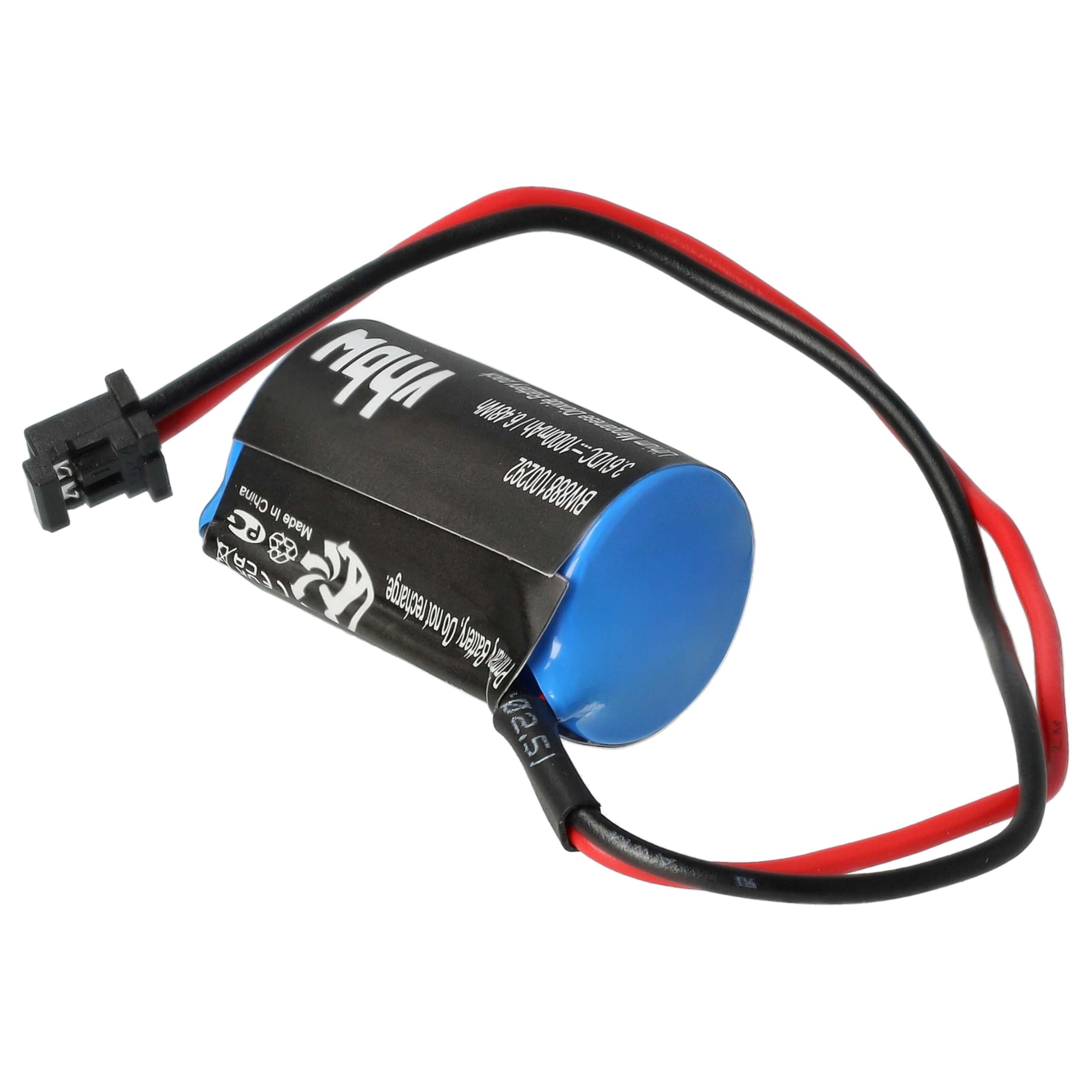 vhbw 5 x bateria kompatybilna z Omron V Servo Drive, Sigma 2, SGDH ServoRack, SGDH Amplifier CNC, serwo napędowe (1000 mAh, 3,6 V, Li-MnO2)