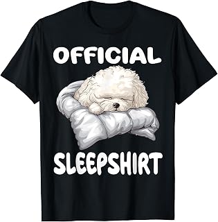 Bichon Frise Dog Official Sleepshirt Pajamas Nightgown T-Shirt