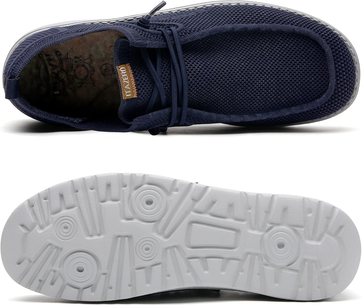 ITAZERO Men Extra Wide Shoes - 4E to 5E Wide Toe Box Shoes for Men XX Wide Width Swollen Feet - Men's Loafers & Slip-ons with Arch Support Insole for Plantar Fasciitis image 4