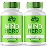 Mind Hero Brain Supplement, Mind Hero Capsules Brain Health Support - Maximum Strength Advanced Nootropic Pills Support, All Natural MindHero Cognitive Health & Function Reviews (2 Pack)