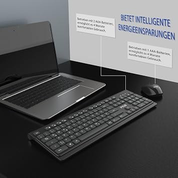 INCA IWS-519 wireless multimedia keyboard and mouse set with thin chocolate design