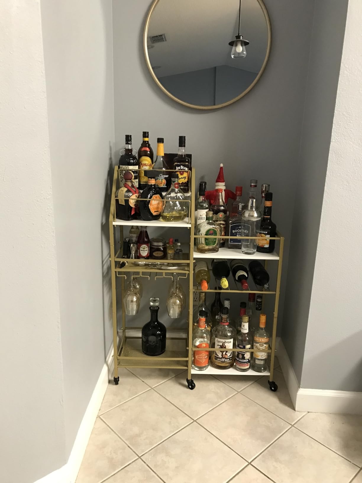 VINAEMO 5-Tier Bar Cart with maximum storage capacity