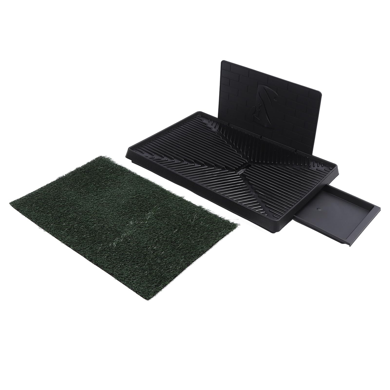 Almohadillas para Orinar de Hierba para Perros, Organization de 3 Capas Fácil de Limpiar, Bandeja Reutilizable para Adiestramiento de Cachorros, Orinal de Césped (Tamaño Grande