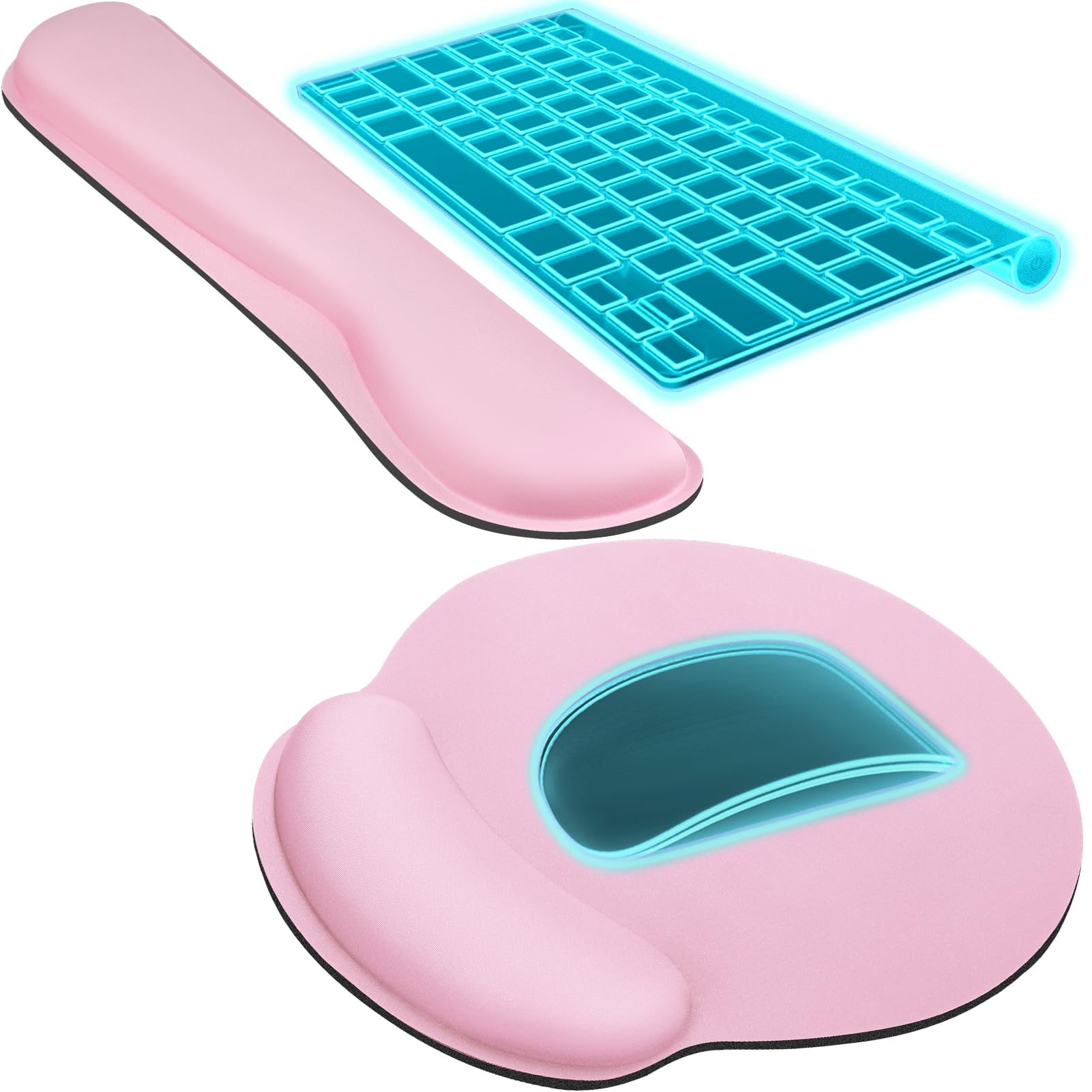 KTRIO Keyboard Wrist Rest & Mouse Pad with Wrist Rest, Black — Amazon image 9