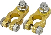 Vista 1 de Ampper - Abrazaderas conectoras de latón para terminales de batería, juego de conectores de terminales de batería de poste superior para vehículos