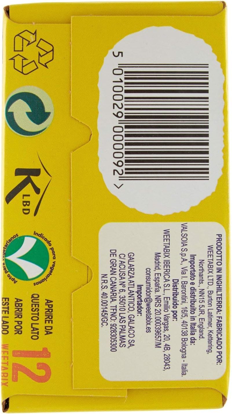 3X Confezione Per Weetabix Biscotti di Frumento Integrale, Confezione da 3, Alto Contenuto di Fibre, Basso Contenuto di Zuccheri, 215g x 3 Pacchi