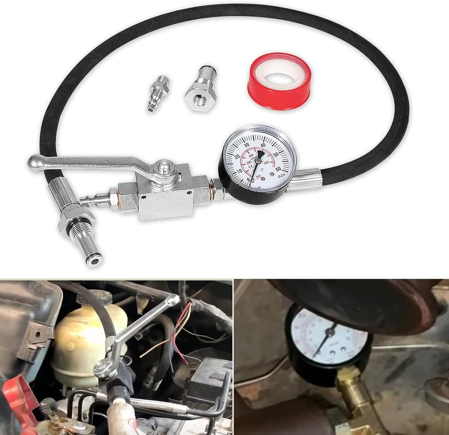 Multifunctional Pressure Testing Set for Engines High Pressure Oil Systems IPR Diagnostics and Leak Finder Detection