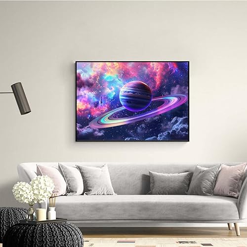 Miniatura 9 de Ginfonr Kit de pintura de diamantes de mosaico 5D para bricolaje, tren de nieve, taladro completo, pintura con diamantes, paisaje, punto de cruz,