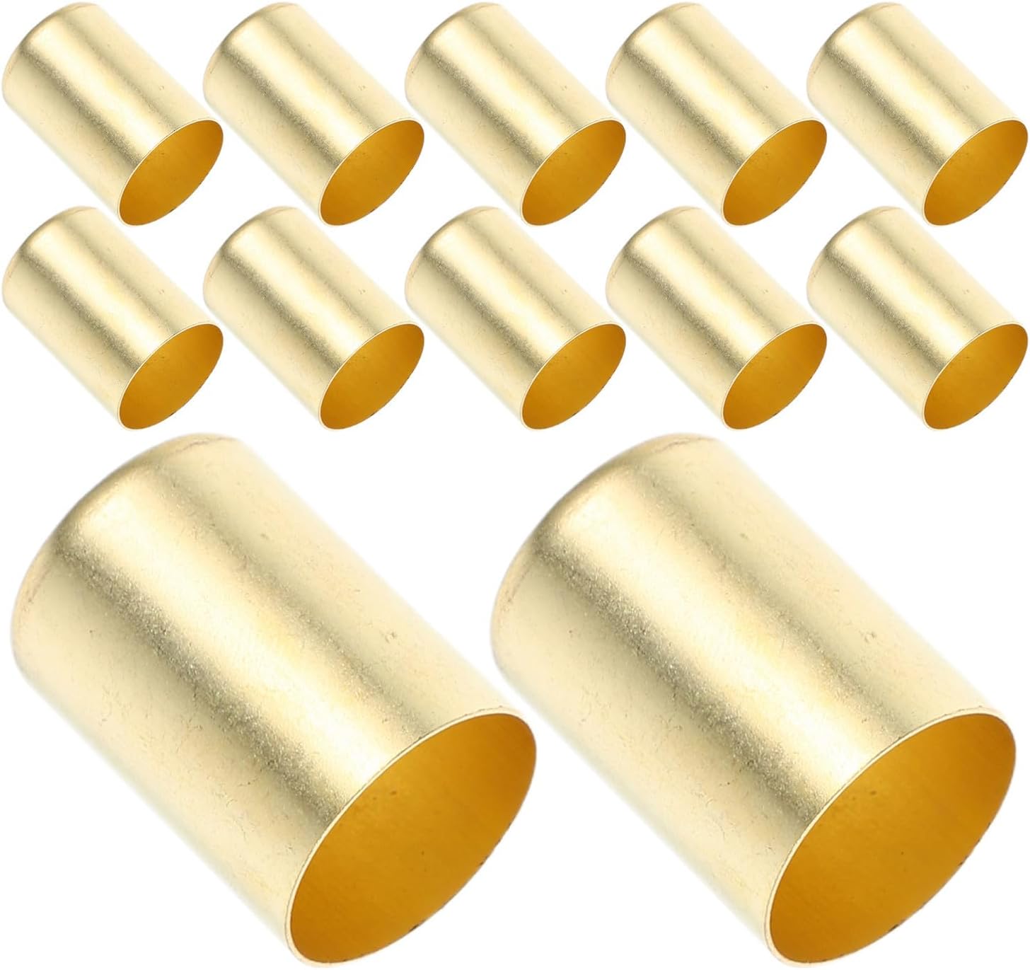 UPKOCH 50pcs Metal Hose Compression Fittings Ferrule Sleeve Kit for Air Hose and Sprayer Tube, Easy Installation Metal Tube Connectors for Pneumatic and Hydraulic Use