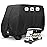 FLYMEI Golf Cart Covers 6 Passenger, Waterproof Winter Outdoor Golf Cart Cover for EZ GO Club Car and Yamaha, Dustproof and Windproof, 138\'\' L x 48\'\' W x 66\'\' H, Black