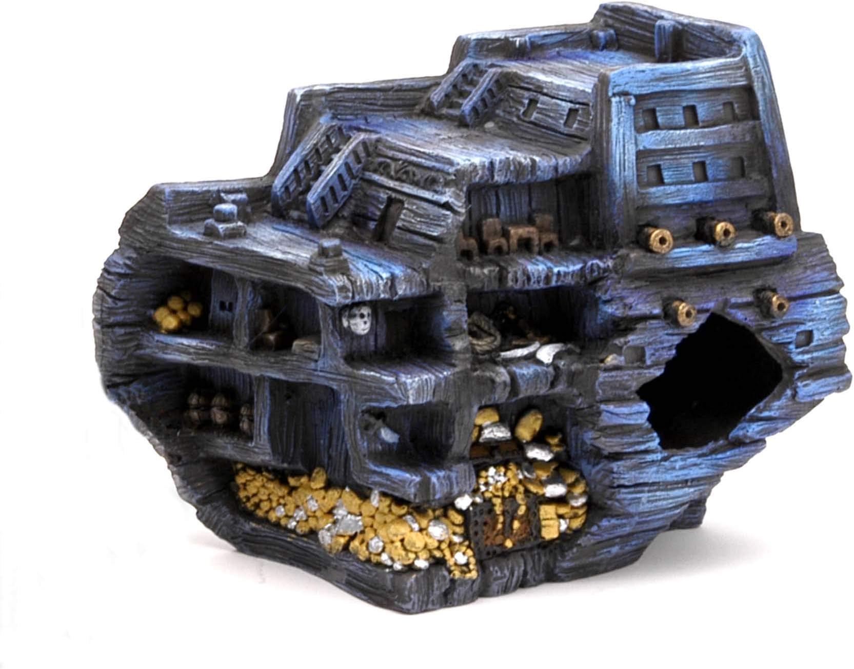 Penn Plax Pirate Treasure Ship Stern, Aquarium design