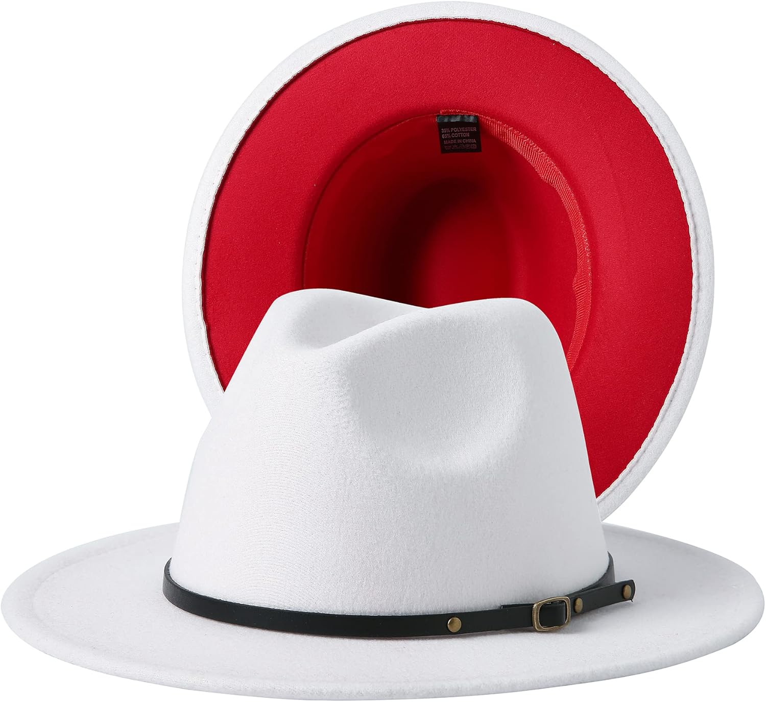 Patchwork Two Tone Wide Brim Panama Hat with Belt Liberia Ubuy