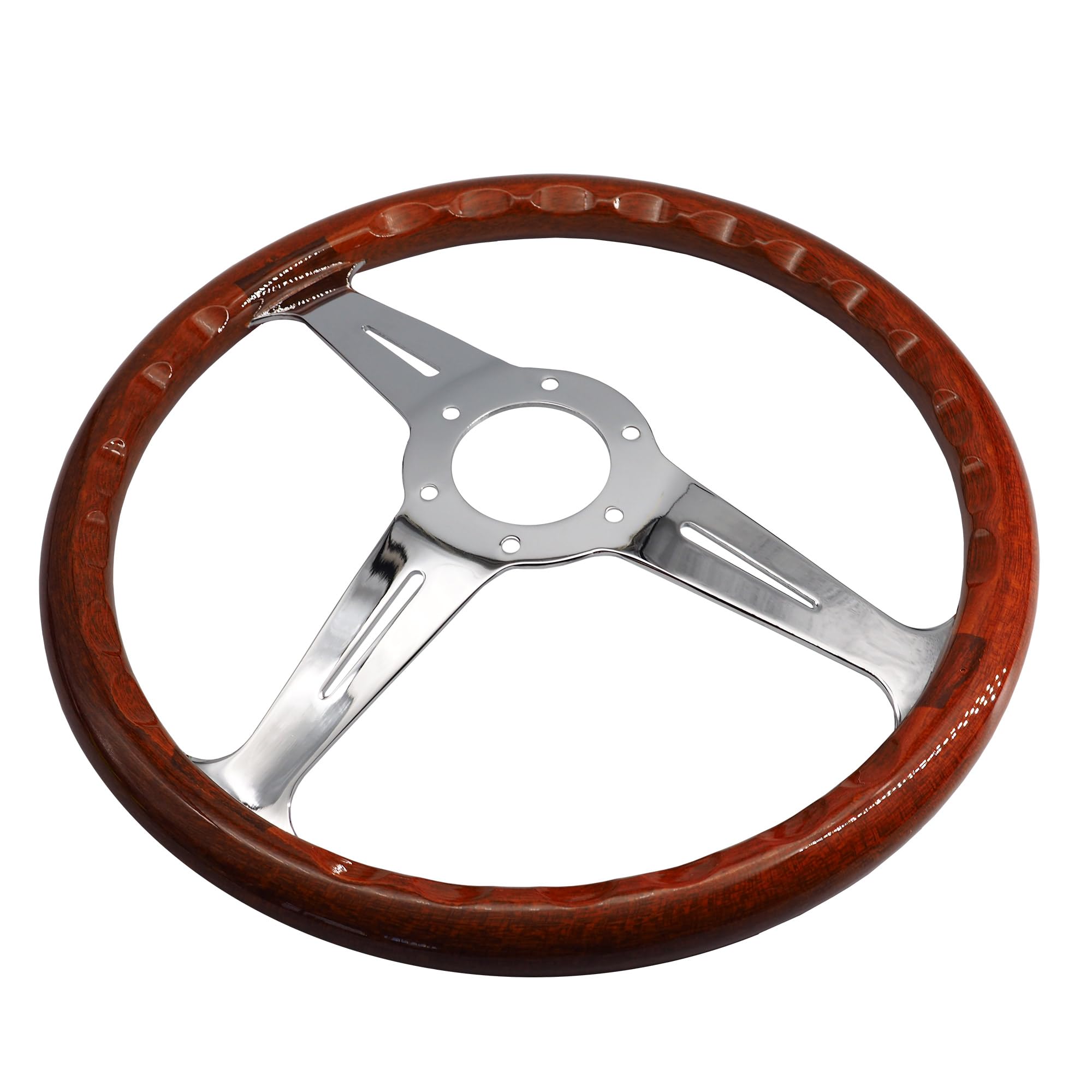 Simoni Racing Universal Lenkrad Resia - Holz - Durchmesser 350mm - Nardi-Typ Halterung
